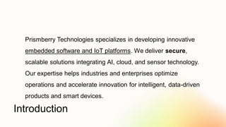 Embedded Software Developer & IoT Solution Providers – Prismberry ...