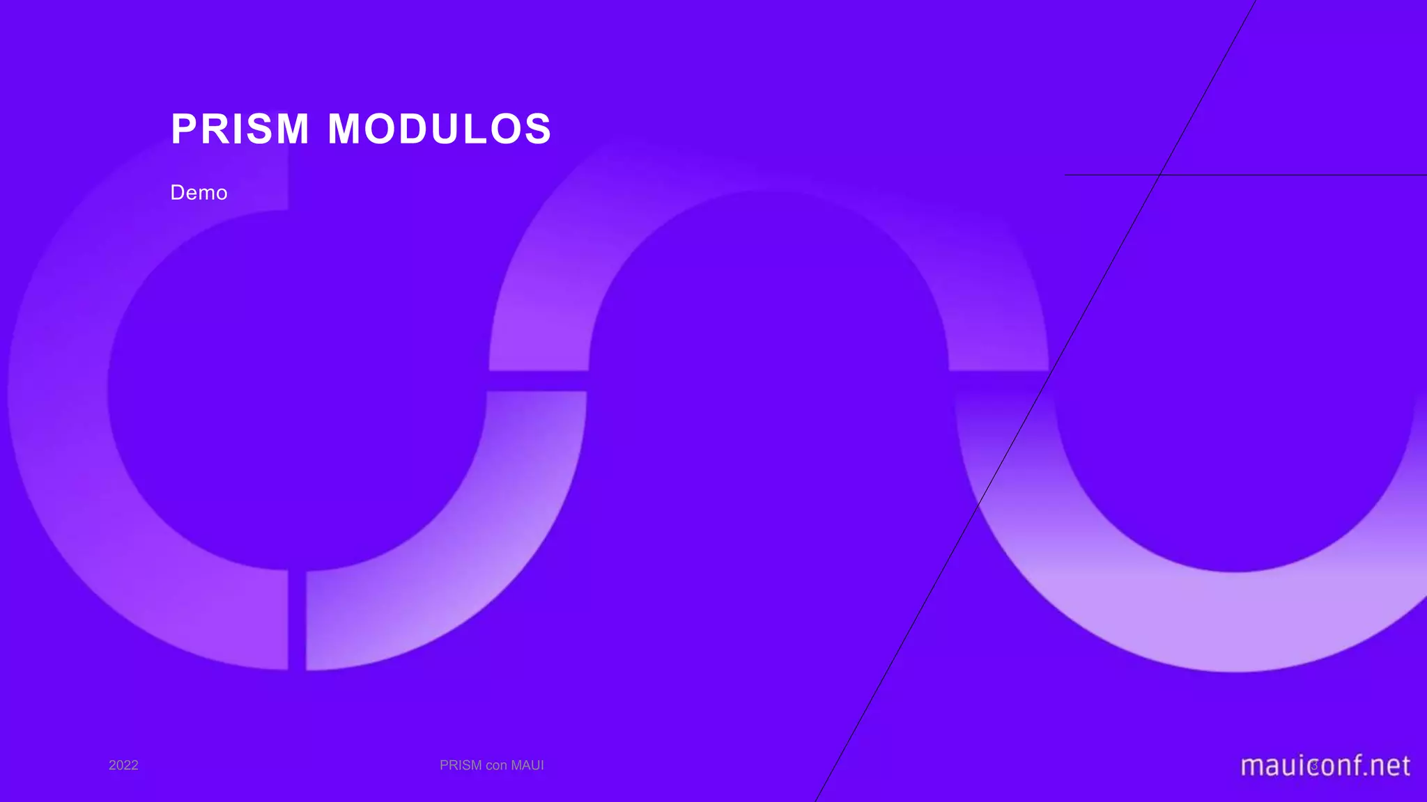 PRISM MODULOS
Demo
2022 PRISM con MAUI 3