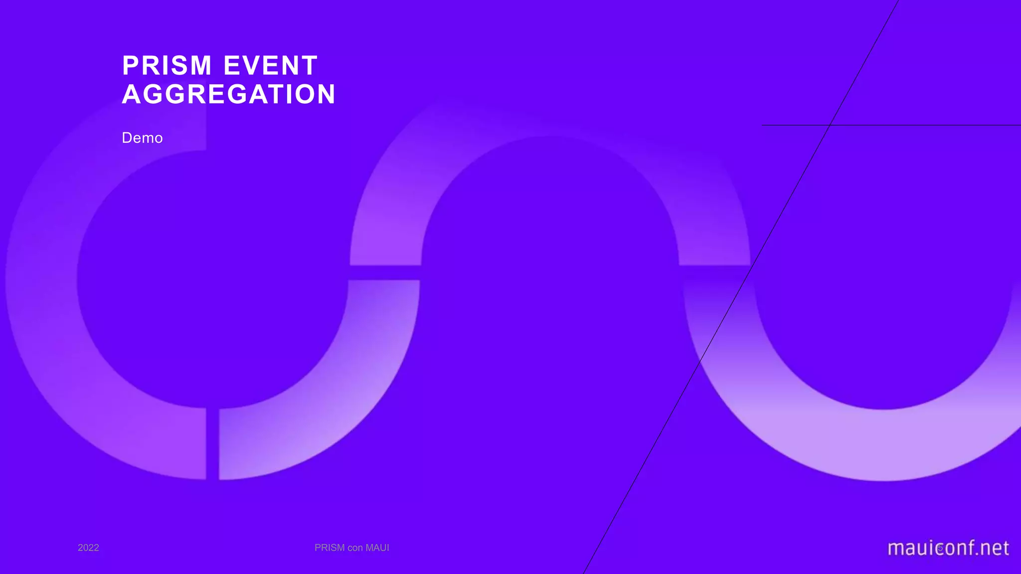 PRISM EVENT
AGGREGATION
Demo
2022 PRISM con MAUI 5