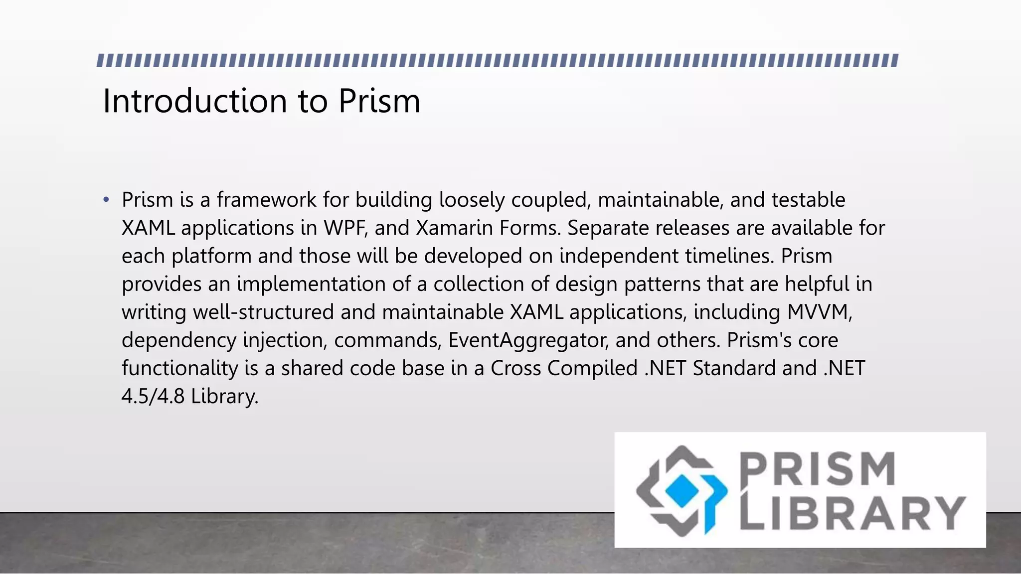 Use Prism with WPF