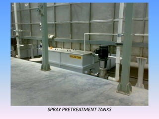 Scope of Supply: Non-Pressurised Down Draft Booth & Thermo Reactive Oven
Booth Dimensions: 14m x 5m x 5m
Component Painted...