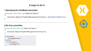 2 ways to do it
1-Specifying the ViewModel associated
2-Do it by convention
 