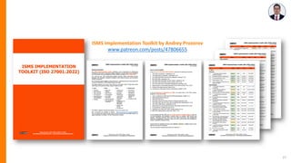 27
ISMS Implementation Toolkit by Andrey Prozorov
www.patreon.com/posts/47806655
 