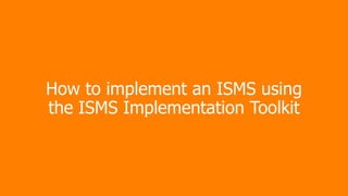 isms toolkit