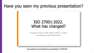 Have you seen my previous presentation?
32
www.patreon.com/posts/my-presentation-73750394
 