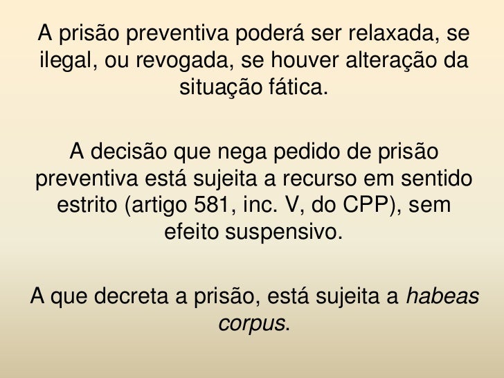 Prisao preventiva artigo