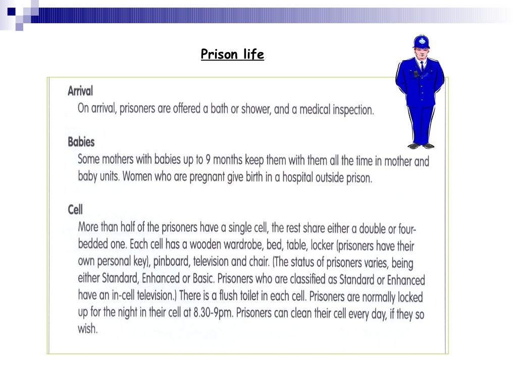 Prison Bingo Slides ppt