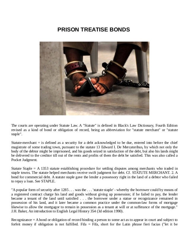 PRISON TREATIES BONDS
