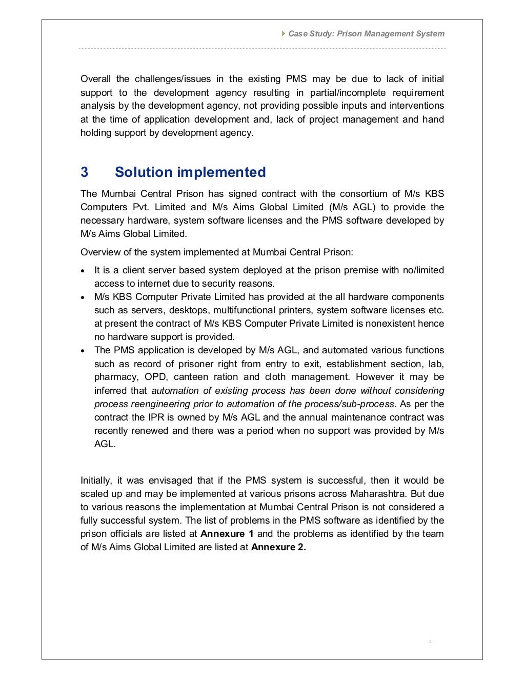 Prison management system