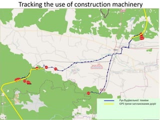 Tracking the use of construction machinery
 