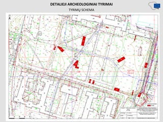 DETALIEJI ARCHEOLOGINIAI TYRIMAI
TYRIMŲ SCHEMA
 