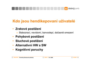 Pravidla přístupnosti prakticky