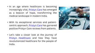Pristyn Care Transforming Healthcare for Modern India.pptx