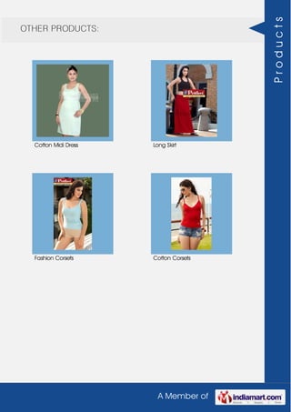 A Member of
OTHER PRODUCTS:
Cotton Midi Dress Long Skirt
Fashion Corsets Cotton Corsets
Products
 