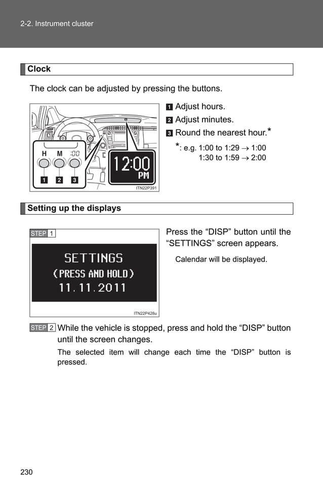 2012 Toyota Prius Gauges