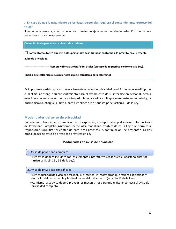 Guia Practica para Generar el Aviso de Privacidad - IFAI