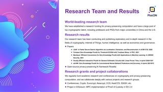 Research Team and Results
World-leading research team
We have established a research funding for privacy-preserving comput...