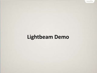 Lightbeam Demo
 