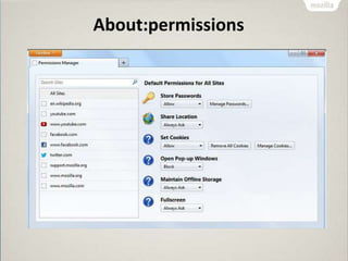 About:permissions
 
