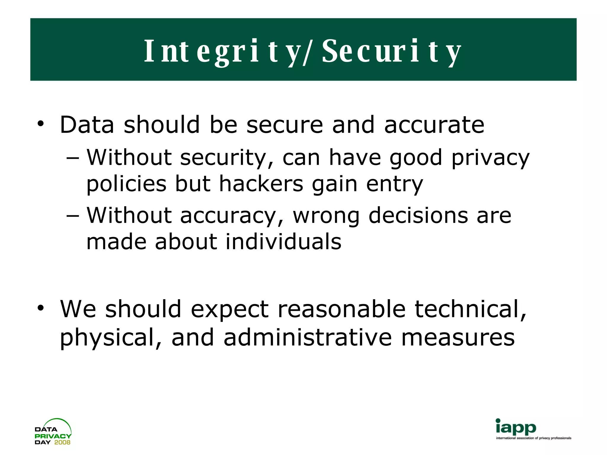 “Privacy Today” Slide Presentation | PPT