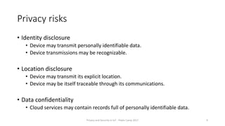 Privacy and security in IoT | PPTX