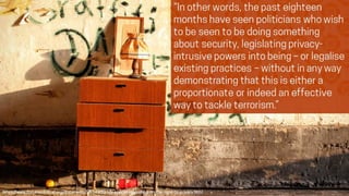 Privacy, Surveillance and librarianship