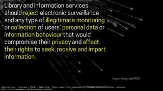 Privacy, Surveillance and librarianship