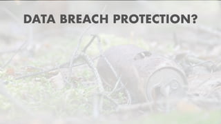 DATA BREACH PROTECTION?
 