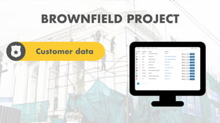 BROWNFIELD PROJECT
Customer data
 