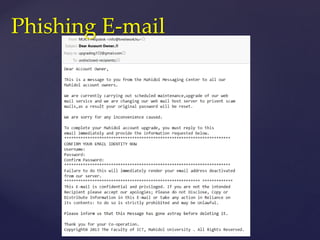 Phishing E-mail
 
