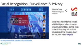 Facial Recognition, Surveillance & Privacy
https://www.youtube.com/watch?v=aE1kA0Jy0Xg
 