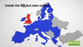 GDPR
Inside the EU, but also outside
 