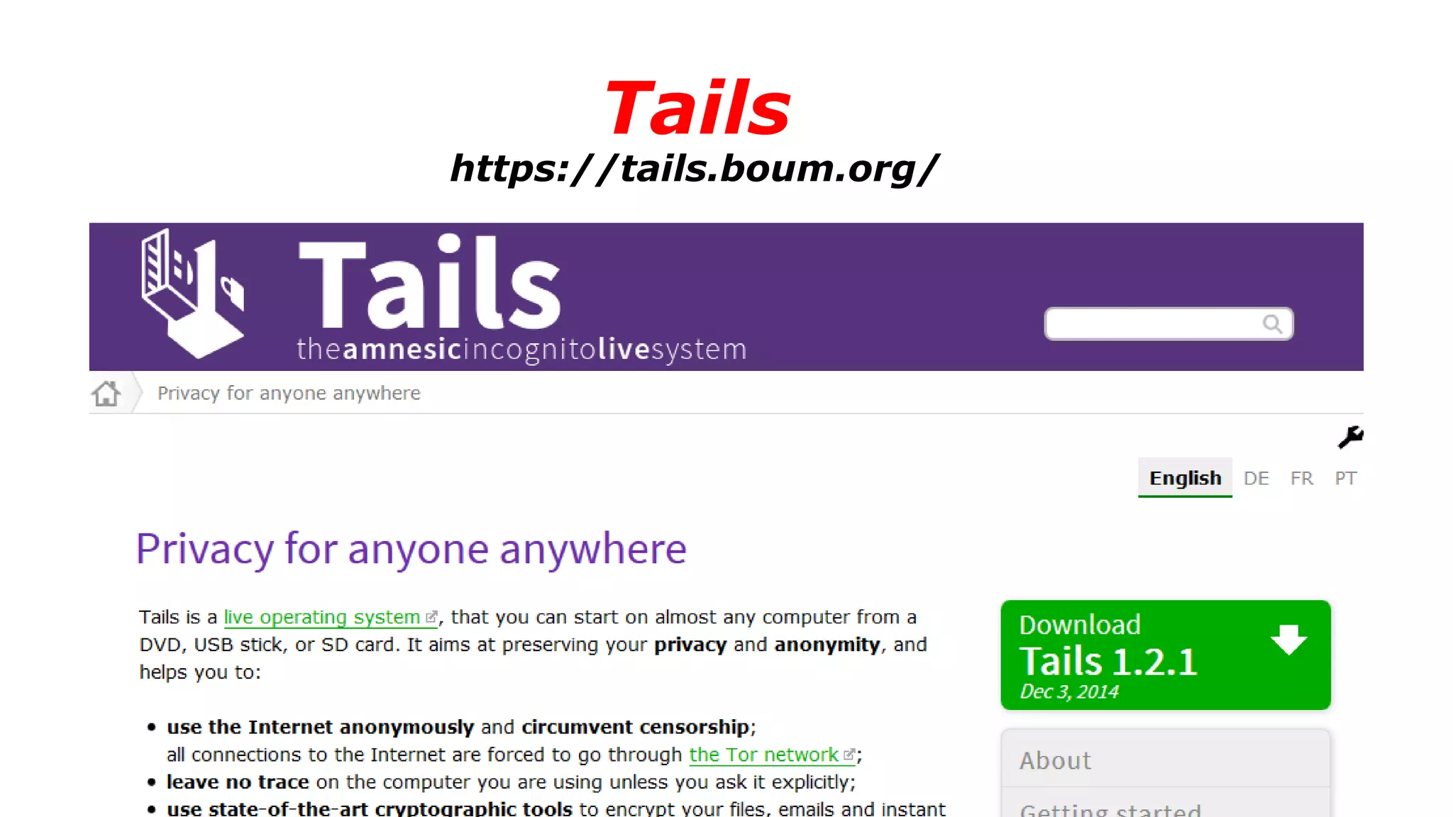 Tails
https://tails.boum.org/
 