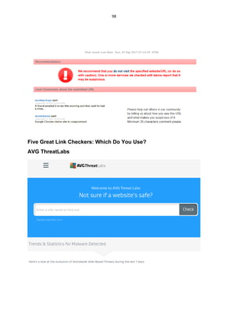 98
Five Great Link Checkers: Which Do You Use?
AVG ThreatLabs
 