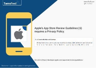 Apple’s App Store Review Guidelines (6)
requires a Privacy Policy.
(6) Link to https://developer.apple.com/app-store/review/guidelines/
 