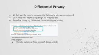Privacy preserving machine learning | PDF