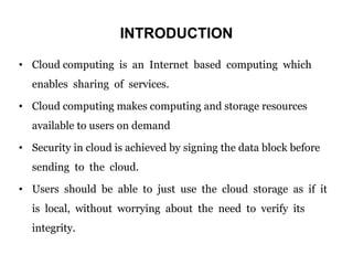 Privacy Preserving Public Auditing Pptx