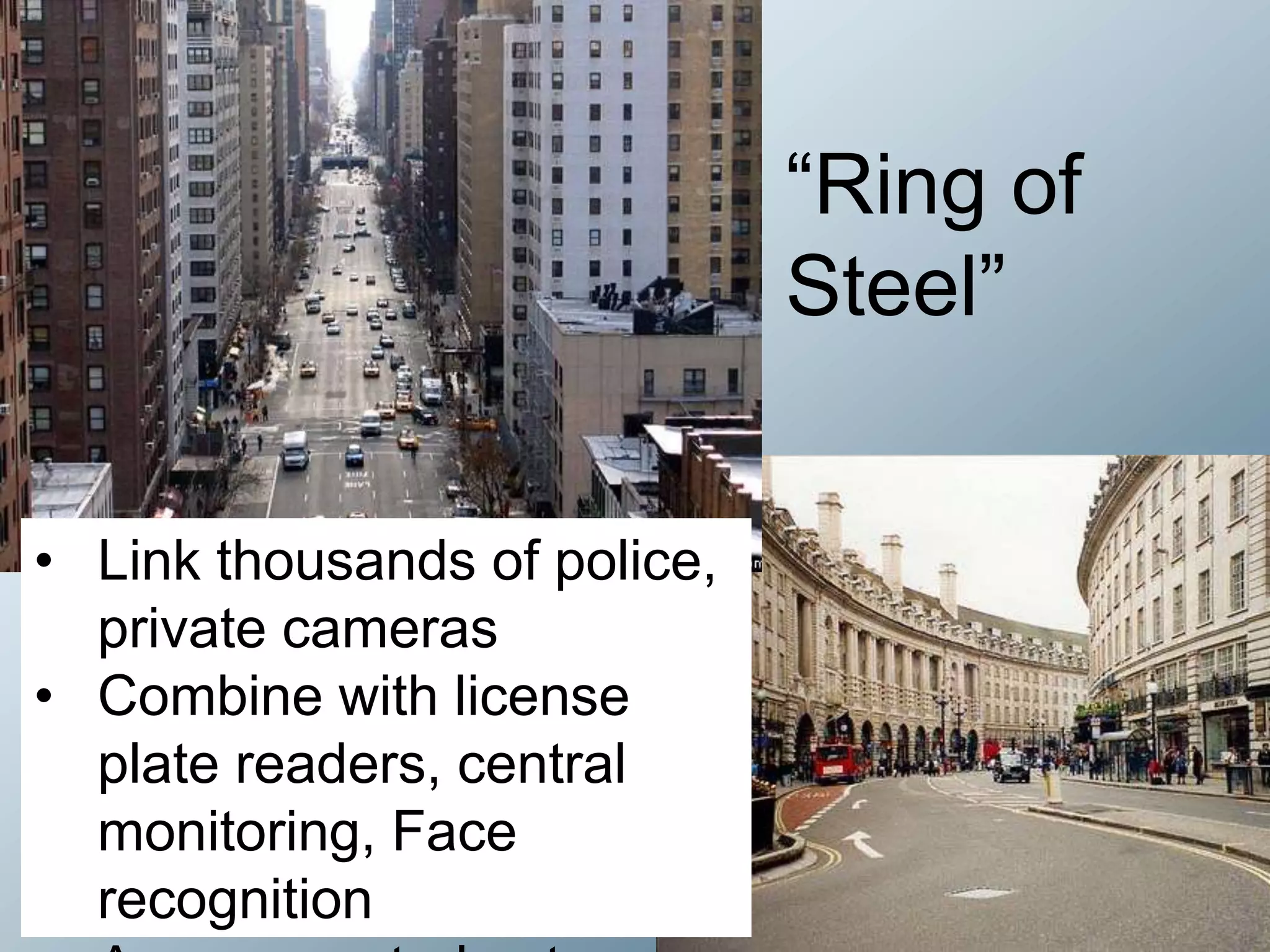 “Ring of Steel”Link thousands of police, private cameras