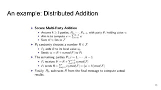 An example: Distributed Addition
13
 