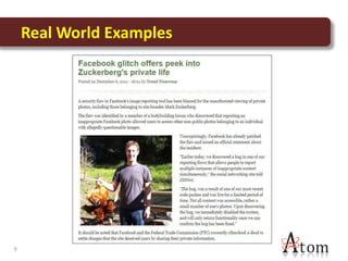Real World Examples




9
 
