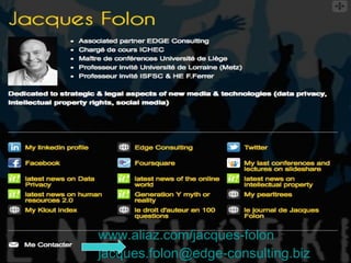 www.aliaz.com/jacques-folon
jacques.folon@edge-consulting.biz
 