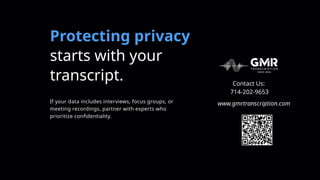 Data Privacy Demystified: How Researchers Can Secure Interview ...