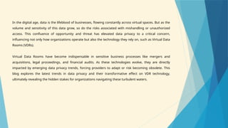Emerging Privacy Trends in Virtual Data Rooms | PPTX