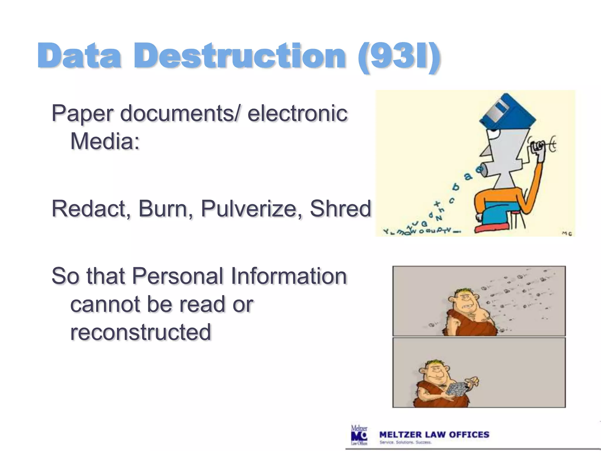 Employee Education and IT Security TrainingProper training on all IT security policiesUser awarenessImportance of PI securityProper use of  the computerEveryone is involvedYour employees are your weakest link to any IT security program.They need to know the rules.Suggestions:	Stand up training	News Letters	Programs	Online training