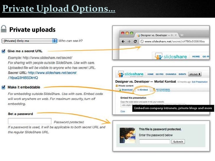 privacy options on slideshare shareslide net