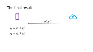 The final result
𝑦1
𝑠
, 𝑦2
𝑠
𝑦1 = 𝑦1
𝑐
+ 𝑦1
𝑠
𝑦2 = 𝑦2
𝑐
+ 𝑦2
𝑠
15
 