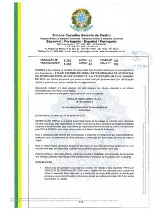 SP - 29699078v11
(v) deliberar sobre (a) resgate, recompra, amortização, permuta ou aquisição de ações e/ou outros
valores mobiliários da Companhia, para cancelamento ou manutenção em tesouraria, bem como
(b) o cancelamento de ações mantidas em tesouraria, nos casos permitidos pela regulação
aplicável;
(w) manifestar-se a respeito de qualquer oferta pública de aquisição de ações que tenha por objeto as
ações de emissão da Companhia, por meio de parecer prévio fundamentado, divulgado em até 15
(quinze) dias contados da publicação do edital da oferta pública de aquisição de ações, que deverá
abordar, no mínimo: (i) a conveniência e oportunidade da oferta pública de aquisição de ações
quanto ao interesse da Companhia e do conjunto dos acionistas, inclusive em relação ao preço e
aos potenciais impactos para a liquidez das ações; (ii) os planos estratégicos divulgados pelo
ofertante em relação à Companhia; (iii) as alternativas à aceitação da oferta pública de aquisição
de ações disponíveis no mercado; (iv) outros pontos que o Conselho de Administração considerar
pertinentes, bem como as informações exigidas pelas regras aplicáveis;
(x) aprovação de oferta pública a ser lançada pela própria Companhia para saída do Novo Mercado ou
de qualquer outro mercado no qual as ações da Companhia forem negociadas;
(y) aprovar as políticas, regimentos e códigos obrigatórios nos termos das normas editadas pela CVM,
do Regulamento do Novo Mercado e da legislação aplicável à Companhia;
(z) aprovar o orçamento do comitê de auditoria da Companhia, da área de auditoria interna e de
eventuais outros comitês que sejam constituídos, nos termos do Parágrafo Segundo abaixo;
(aa) aprovar as atribuições da área de auditoria interna; e
(bb) deliberar sobre qualquer assunto que não se compreenda na competência privativa de outros
órgãos, bem como deliberar sobre os assuntos que lhe forem submetidos pela Diretoria.
Parágrafo 1 - O Conselho de Administração poderá alterar os limites e abrangência estabelecidos para
práticas de atos dos diretores em casos específicos ou por tempo que julgar conveniente.
Parágrafo 2 - O Conselho de Administração poderá estabelecer a formação de comitês técnicos e
consultivos, com objetivos e funções definidos. Caberá ao Conselho de Administração estabelecer normas
aplicáveis aos comitês, incluindo regras sobre composição, prazo, remuneração e funcionamento.
Seção II - Da Diretoria
Artigo 17. A Diretoria, eleita pelo Conselho de Administração, será constituída por no mínimo 3 (três)
e no máximo 05 (cinco) membros, sendo um Diretor Presidente, um Diretor Financeiro, um Diretor de
Relações com Investidores e dois Diretores sem designações específicas. Todos os diretores serão
residentes no país e terão mandato fixado em 3 (três) anos, podendo ser reeleitos.
Parágrafo 1 - Os diretores, salvo caso de destituição, ou deliberação em contrário do Conselho de
Administração, permanecerão em seu cargo até a nomeação dos substitutos.
Parágrafo 2 - Qualquer diretor poderá ser destituído a qualquer tempo pelo Conselho de Administração.
Parágrafo 3 - Um diretor poderá acumular mais de uma função, desde que observado o número mínimo
de diretores previsto na Lei de Sociedades por Ações.
Parágrafo 4 - Caberá ao Conselho de Administração fixar as atribuições dos Diretores sem designação
específica quando de sua eleição.
Parágrafo 5 - Os Diretores não poderão afastar-se do exercício de suas funções por mais de 30 (trinta)
dias corridos consecutivos sob pena de perda de mandato, salvo caso de licença concedida pela própria
Diretoria.
Parágrafo 6 - Em caso de ausência ou impedimento temporário do Diretor Presidente, e caso este não
tenha indicado um substituto, o Diretor Presidente será substituído pelo Diretor Financeiro. Na hipótese de

	 