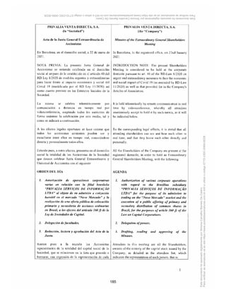 SP - 29699078v11
procuradores com poderes específicos.
Artigo 24. Os atos destinados à implementação de pagamento de obrigações firmadas nos termos
deste Artigo, a exemplo de assinaturas de cheques, emissão de ordens de pagamentos ou análogos,
poderão ser feitos por procuradores munidos de poderes de atuação na área financeira, sempre em
conjunto de dois, independentemente dos valores envolvidos.
Artigo 25. A Companhia poderá ser representada por um único diretor ou procurador na prática dos
seguintes atos: (a) assinatura de correspondências e demais expedientes que não crie obrigações para a
Companhia; (b) representação da Companhia em processos judiciais, administrativos e arbitrais, ou para a
prestação de depoimento pessoal, preposto ou testemunha; (c) representação da Companhia perante os
Sindicatos, Associações de Classe e Justiça do Trabalho, para a admissão ou demissão de empregados e
para acordos trabalhistas; (d) representação da Companhia em assembleias gerais e reuniões de sócios de
sociedades da qual participe como sócia ou acionista; (e) representação da Companhia em atividades
relacionadas com o despacho aduaneiro; (f) prática de atos de simples rotina administrativa, inclusive
perante órgãos, repartições e entidades públicas, federais, estaduais ou municipais, Receita Federal do
Brasil em todas as regiões fiscais, Instituto Nacional do Seguro Social – INSS, Fundo de Garantia por Tempo
de Serviços – FGTS, Juntas Comerciais Estaduais, Serviço Notarial de Registro de Títulos e Documentos e
de Pessoas Jurídicas, e outras da mesma natureza.
Capítulo VI - Do Conselho Fiscal
Artigo 26. A Companhia poderá ter um Conselho Fiscal, de caráter não permanente, que exercerá as
atribuições impostas por lei e que somente será instalado nos exercícios sociais em que assim solicitarem
os acionistas, conforme previsto em lei.
Parágrafo 1 - O Conselho Fiscal será composto de 3 (três) membros efetivos e igual número de suplentes,
acionistas ou não, residentes no país, sendo admitida à reeleição, em caso de reinstalação. O Conselho
Fiscal da Companhia será composto, instalado e remunerado em conformidade com a legislação em vigor.
Parágrafo 2 - Os membros do Conselho Fiscal serão eleitos pela Assembleia Geral que aprovar a
instalação do órgão e seus mandatos terminarão sempre na Assembleia Geral Ordinária subsequente à sua
eleição.
Capítulo VII - Aquisição de Participação Relevante, Alienação de Controle e Saída do
Novo Mercado
Artigo 27. Para fins deste Capítulo, os termos abaixo iniciados em letras maiúsculas terão os seguintes
significados:
“Adquirente” significa qualquer pessoa, incluindo, sem limitação, qualquer pessoa natural ou jurídica, fundo
de investimento, condomínio, carteira de títulos, universalidade de direitos, ou outra forma de organização,
residente, com domicílio ou com sede no Brasil ou no exterior, ou Grupo de Acionistas, que passe a ser
titular de ações ou de direitos sobre as ações de emissão da Companhia, nos termos deste Artigo.
“Atuais Acionistas Controladores” significa o Grupo de Acionistas que exerce o Controle da Companhia na
data de publicação do anúncio de início de distribuição pública de ações, no âmbito da primeira oferta
pública de ações realizada pela Companhia.
“Controle” (bem como seus termos correlatos) significa o poder efetivamente utilizado por acionista de
dirigir as atividades sociais e orientar o funcionamento dos órgãos da Companhia, de forma direta ou
indireta, de fato ou de direito, independentemente da participação acionária detida.

	 