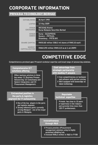 Privasia - Privanet Company Profile