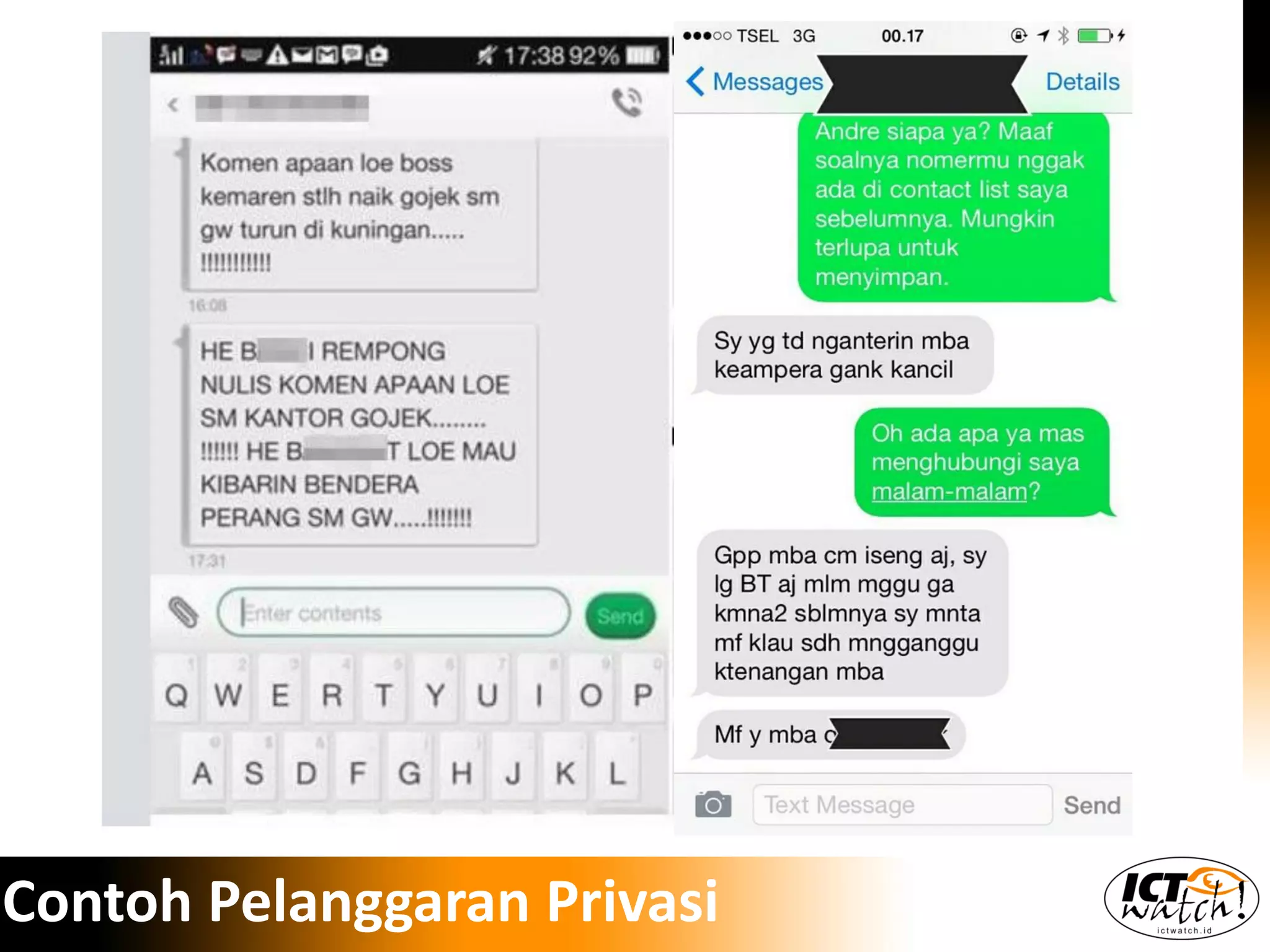 Contoh Pelanggaran Privasi
 